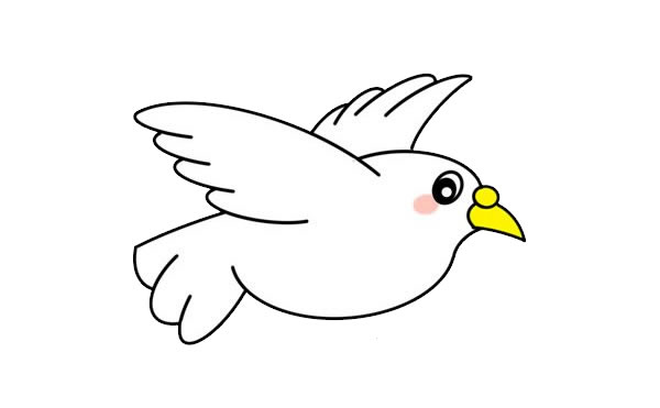 飞翔的白鸽简笔画 飞翔的白鸽简笔画