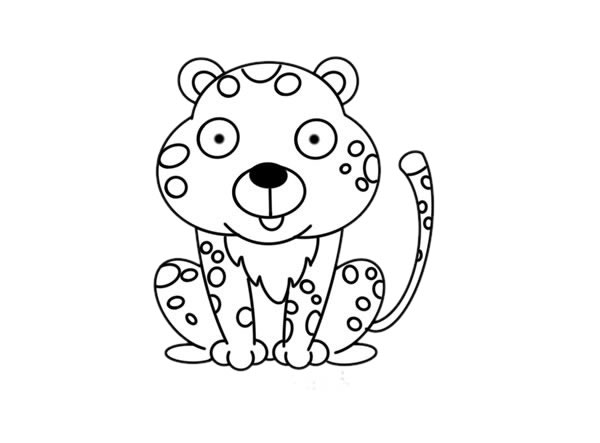 猎豹怎么画简单又可爱 猎豹怎么画简单又可爱