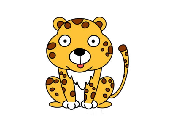 猎豹怎么画简单又可爱 猎豹怎么画简单又可爱