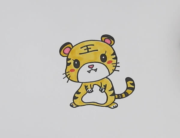 老虎怎么画简单又可爱