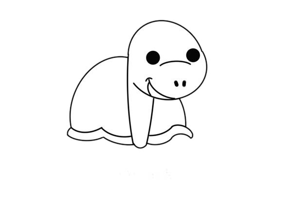 漂亮的卡通乌龟简笔画 漂亮的卡通乌龟简笔画