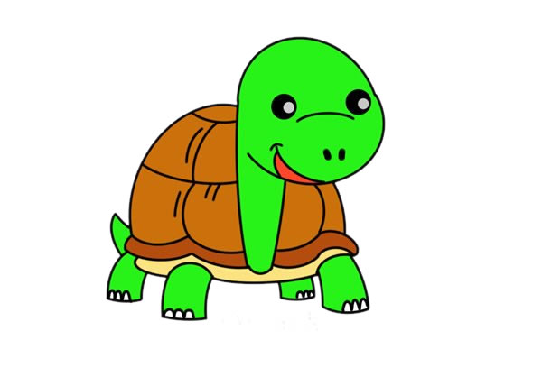 漂亮的卡通乌龟简笔画 漂亮的卡通乌龟简笔画