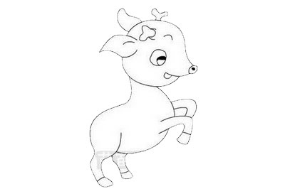 梅花鹿简笔画步骤 梅花鹿简笔画步骤