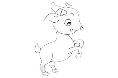 梅花鹿简笔画步骤 梅花鹿简笔画步骤