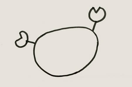 螃蟹简笔画怎么画简单又可爱(螃蟹简笔画画法)