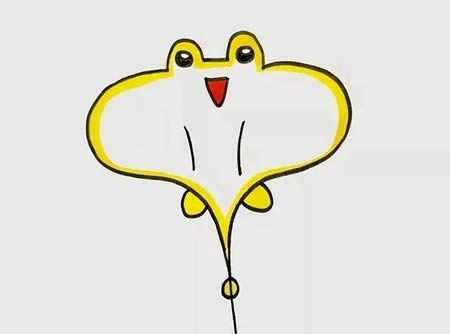 可爱的魔鬼鱼简笔画