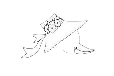 带着蝴蝶结的鸭子简笔画 带着蝴蝶结的鸭子简笔画