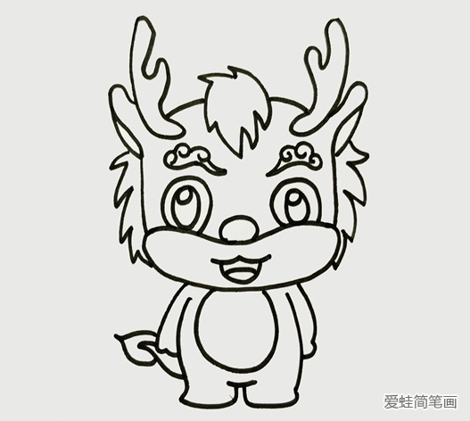 神兽麒麟卡通简笔画 神兽麒麟卡通简笔画