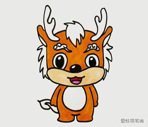 神兽麒麟卡通简笔画 神兽麒麟卡通简笔画