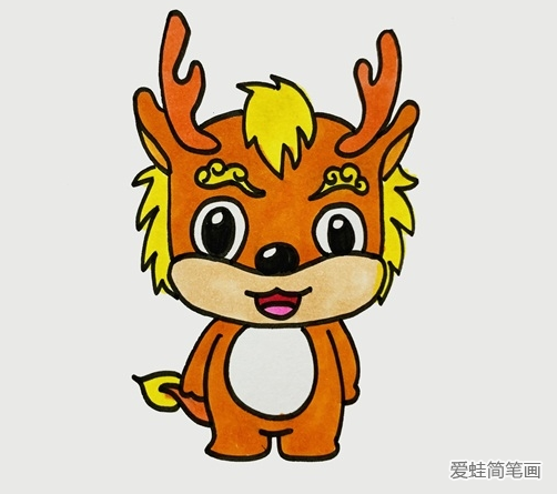 神兽麒麟卡通简笔画 神兽麒麟卡通简笔画