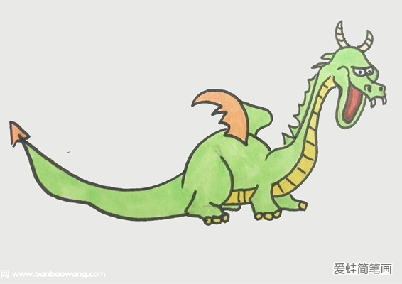 帅气的飞龙简笔画 帅气的飞龙简笔画