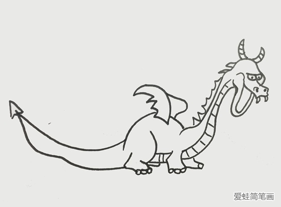 帅气的飞龙简笔画 帅气的飞龙简笔画