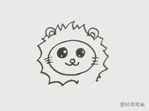 可爱的卡通小狮子简笔画(可爱的卡通头像呆萌)