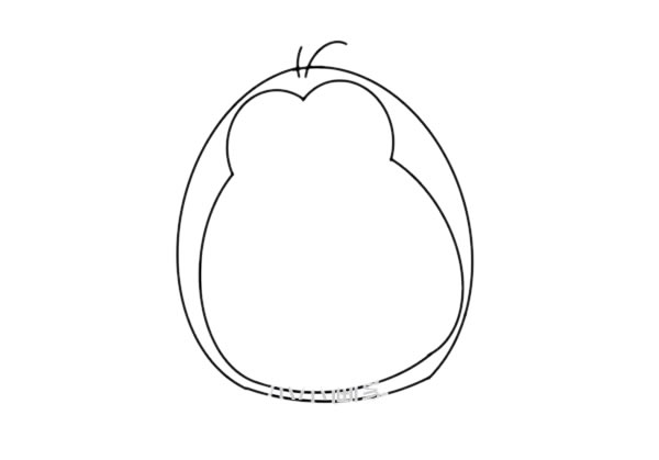 简单的卡通企鹅简笔画教程