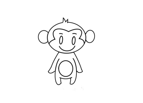 简单可爱的小猴子简笔画 简单可爱的小猴子简笔画
