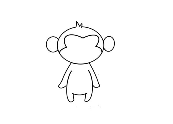 简单可爱的小猴子简笔画 简单可爱的小猴子简笔画