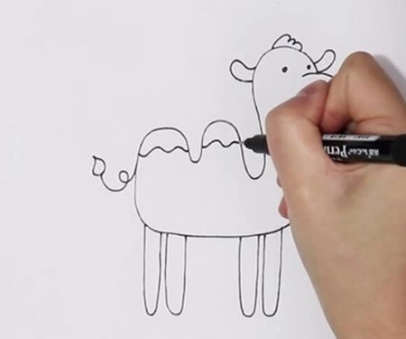 漂亮的骆驼简笔画步骤 漂亮的骆驼简笔画步骤