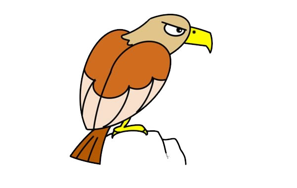 关于老鹰的简笔画教程 关于老鹰的简笔画教程