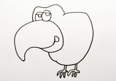 卡通风格的乌鸦简笔画步骤 卡通风格的乌鸦简笔画步骤