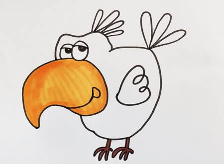 卡通风格的乌鸦简笔画步骤 卡通风格的乌鸦简笔画步骤