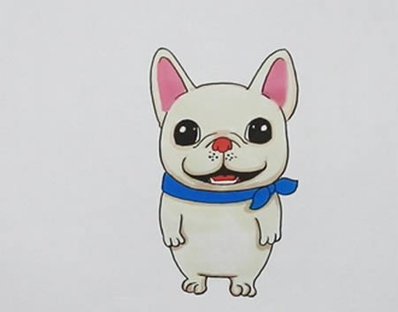 法国斗牛犬简笔画步骤 法国斗牛犬简笔画步骤