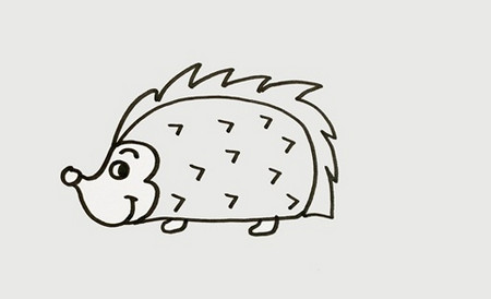 非常简单的刺猬简笔画 非常简单的刺猬简笔画