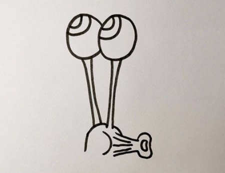 可爱萌萌哒小蜗牛简笔画