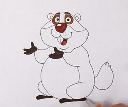 可爱的土拨鼠简笔画教程 可爱的土拨鼠简笔画教程