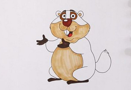 可爱的土拨鼠简笔画教程 可爱的土拨鼠简笔画教程