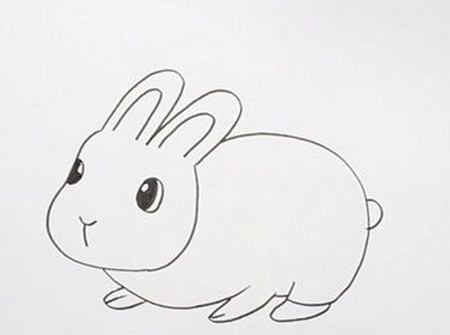 非常可爱的小兔子简笔画 非常可爱的小兔子简笔画