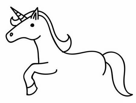 漂亮的独角兽简笔画教程 漂亮的独角兽简笔画教程