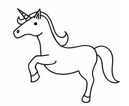 漂亮的独角兽简笔画教程 漂亮的独角兽简笔画教程