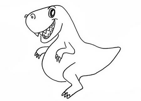 恐龙怎么画 恐龙简笔画教程