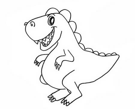 恐龙怎么画 恐龙简笔画教程