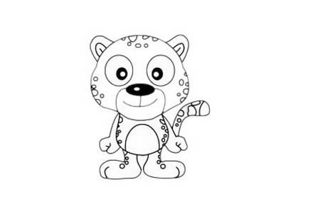 卡通豹子简笔画可爱画法 卡通豹子简笔画可爱画法