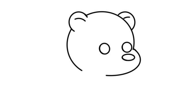 狗熊简笔画怎么画简单又可爱