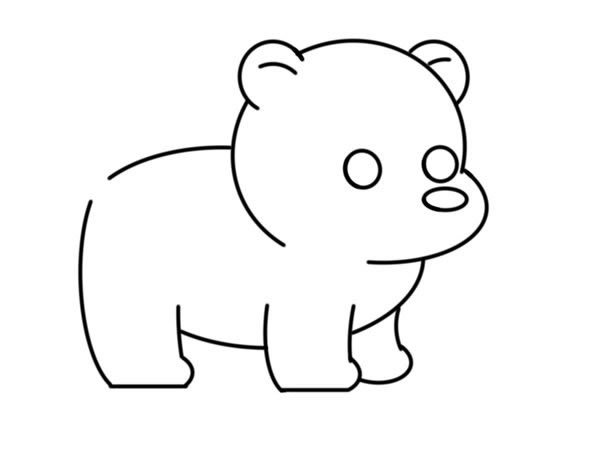 狗熊简笔画怎么画简单又可爱