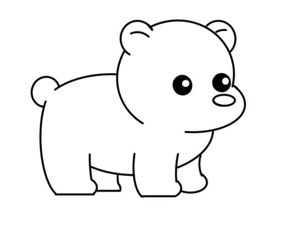 狗熊简笔画怎么画简单又可爱