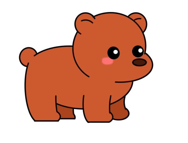 狗熊简笔画怎么画简单又可爱