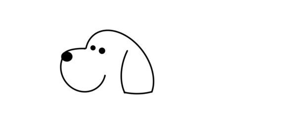 小狗狗简笔画怎么画简单又可爱