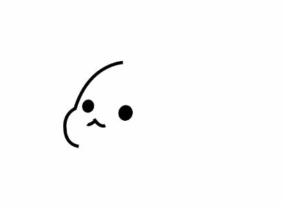 两只可爱的幼年小老虎简笔画