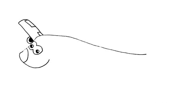 卡通大飞机简笔画