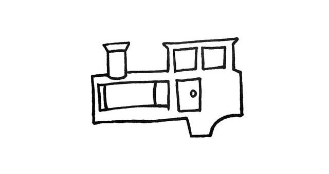 扫地车简笔画步骤