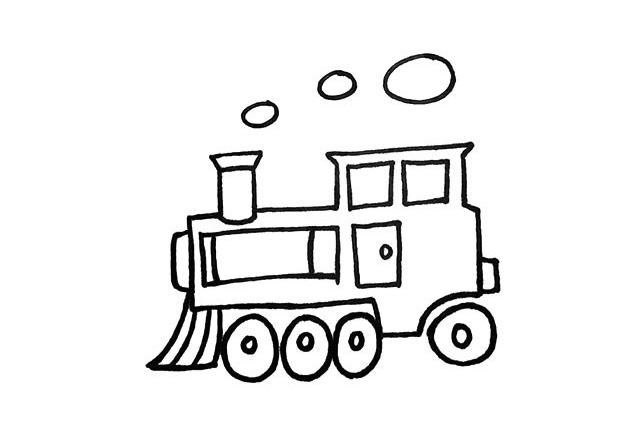 扫地车简笔画步骤