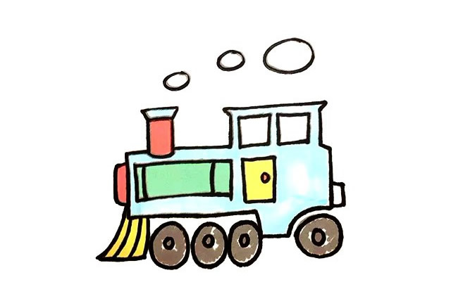 扫地车简笔画步骤