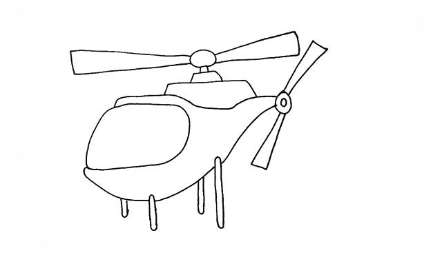 直升机怎么画 直升机简笔画画法 直升机怎么画 直升机简笔画画法