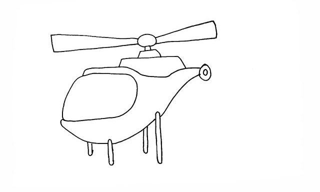 直升机怎么画 直升机简笔画画法 直升机怎么画 直升机简笔画画法