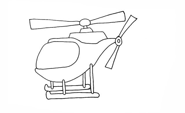 直升机怎么画 直升机简笔画画法 直升机怎么画 直升机简笔画画法