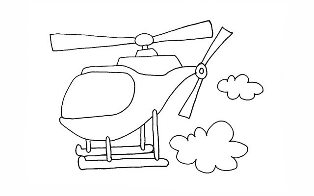 直升机怎么画 直升机简笔画画法 直升机怎么画 直升机简笔画画法