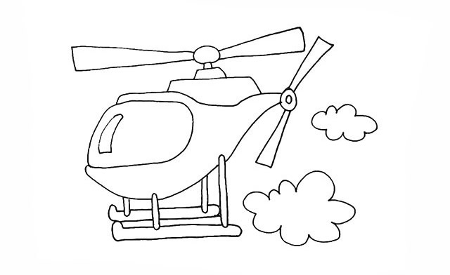 直升机怎么画 直升机简笔画画法 直升机怎么画 直升机简笔画画法